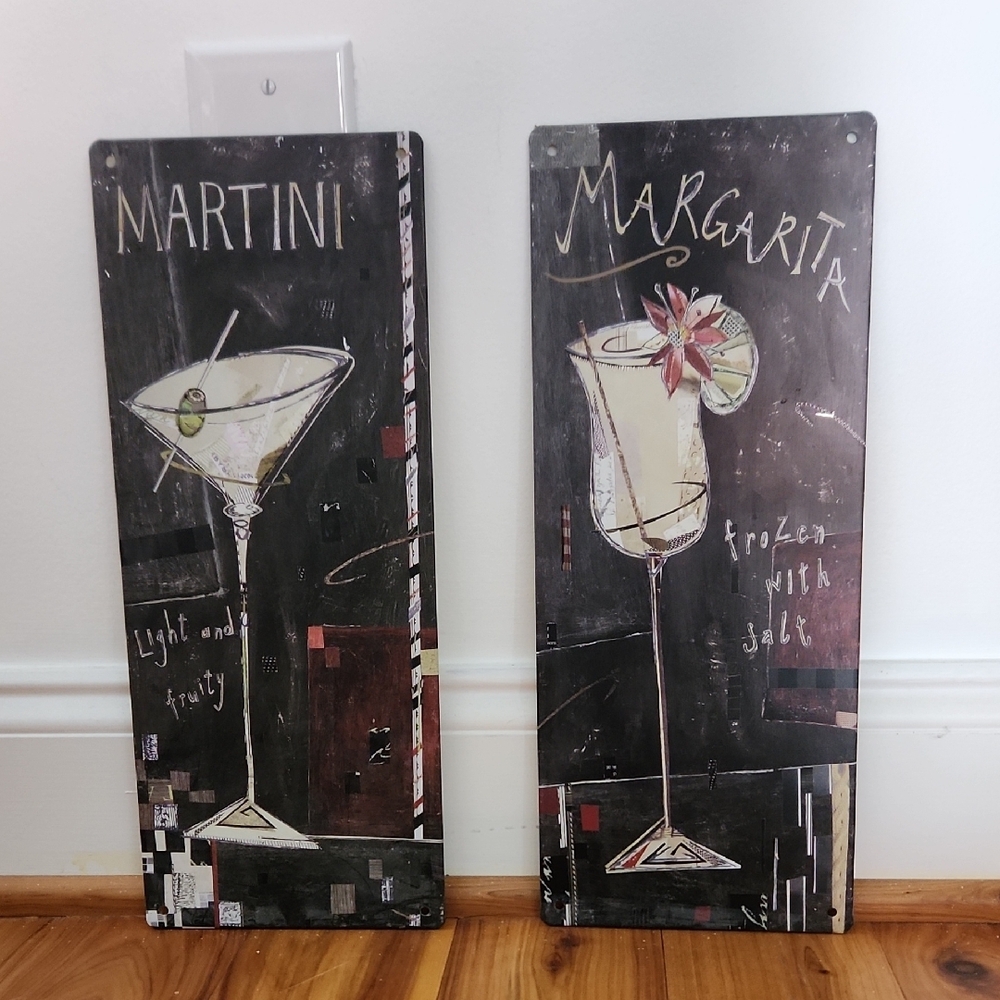 Metal Bar Art (Margarita &/or Martini)
